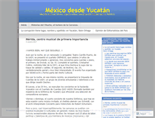 Tablet Screenshot of mexicodesdeyucatan.wordpress.com