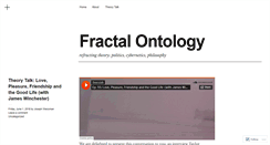 Desktop Screenshot of fractalontology.wordpress.com