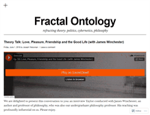Tablet Screenshot of fractalontology.wordpress.com