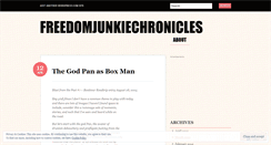 Desktop Screenshot of freedomjunkiechronicles.wordpress.com