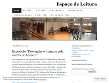 Tablet Screenshot of espacoleituraufmg.wordpress.com