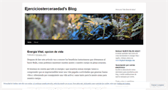 Desktop Screenshot of ejerciciosterceraedad.wordpress.com