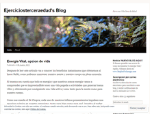 Tablet Screenshot of ejerciciosterceraedad.wordpress.com