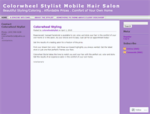 Tablet Screenshot of colorwheelstylist.wordpress.com