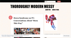 Desktop Screenshot of modernmessy.wordpress.com