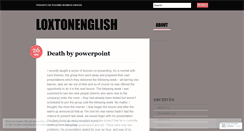 Desktop Screenshot of loxtonenglish.wordpress.com