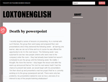 Tablet Screenshot of loxtonenglish.wordpress.com