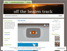 Tablet Screenshot of offthebeatentrackblog.wordpress.com