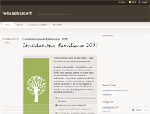 Tablet Screenshot of felisachalcoff.wordpress.com