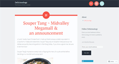 Desktop Screenshot of deliciouslogy.wordpress.com