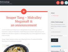 Tablet Screenshot of deliciouslogy.wordpress.com