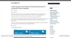 Desktop Screenshot of gotmilsch.wordpress.com