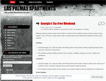 Tablet Screenshot of laspalmasapartments.wordpress.com