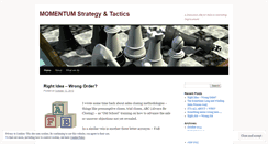 Desktop Screenshot of momentumstrategyandtactics.wordpress.com