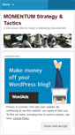 Mobile Screenshot of momentumstrategyandtactics.wordpress.com