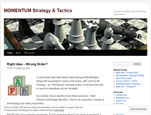 Tablet Screenshot of momentumstrategyandtactics.wordpress.com