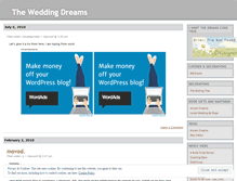Tablet Screenshot of dreamsforwedding.wordpress.com
