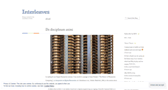 Desktop Screenshot of interleaves.wordpress.com