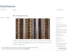 Tablet Screenshot of interleaves.wordpress.com