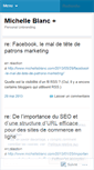 Mobile Screenshot of michelleblancfaitreagir.wordpress.com