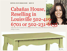 Tablet Screenshot of cabanashouse.wordpress.com