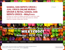 Tablet Screenshot of milkycrocs.wordpress.com