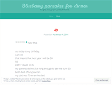 Tablet Screenshot of blueberrypancakesfordinner.wordpress.com