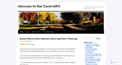 Desktop Screenshot of advocates4railtransit.wordpress.com