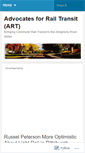 Mobile Screenshot of advocates4railtransit.wordpress.com