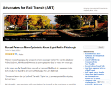 Tablet Screenshot of advocates4railtransit.wordpress.com