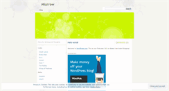 Desktop Screenshot of miarrow.wordpress.com