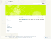Tablet Screenshot of miarrow.wordpress.com