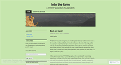 Desktop Screenshot of intothefarm.wordpress.com