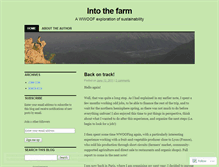 Tablet Screenshot of intothefarm.wordpress.com