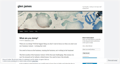 Desktop Screenshot of glenajames.wordpress.com