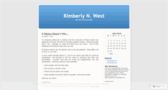 Desktop Screenshot of kimberlynwest.wordpress.com