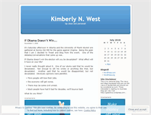 Tablet Screenshot of kimberlynwest.wordpress.com