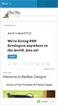 Mobile Screenshot of barbeedesigns.wordpress.com