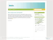 Tablet Screenshot of elwito.wordpress.com