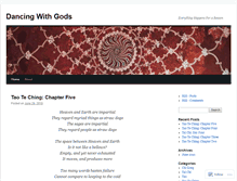 Tablet Screenshot of dancingwithgods.wordpress.com