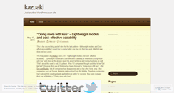 Desktop Screenshot of kazuaki9.wordpress.com