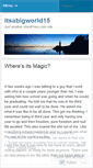 Mobile Screenshot of itsabigworld15.wordpress.com