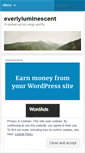 Mobile Screenshot of everlyluminescent.wordpress.com