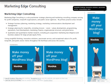 Tablet Screenshot of marketingedgeconsulting.wordpress.com