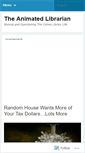 Mobile Screenshot of animatedlibrarian.wordpress.com