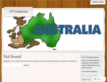Tablet Screenshot of cpgoldstein.wordpress.com
