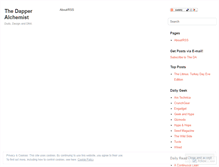 Tablet Screenshot of dapperalchemist.wordpress.com