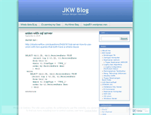 Tablet Screenshot of jkw1.wordpress.com