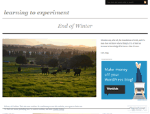 Tablet Screenshot of learningtoexperiment.wordpress.com