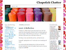 Tablet Screenshot of chapstickchatter.wordpress.com